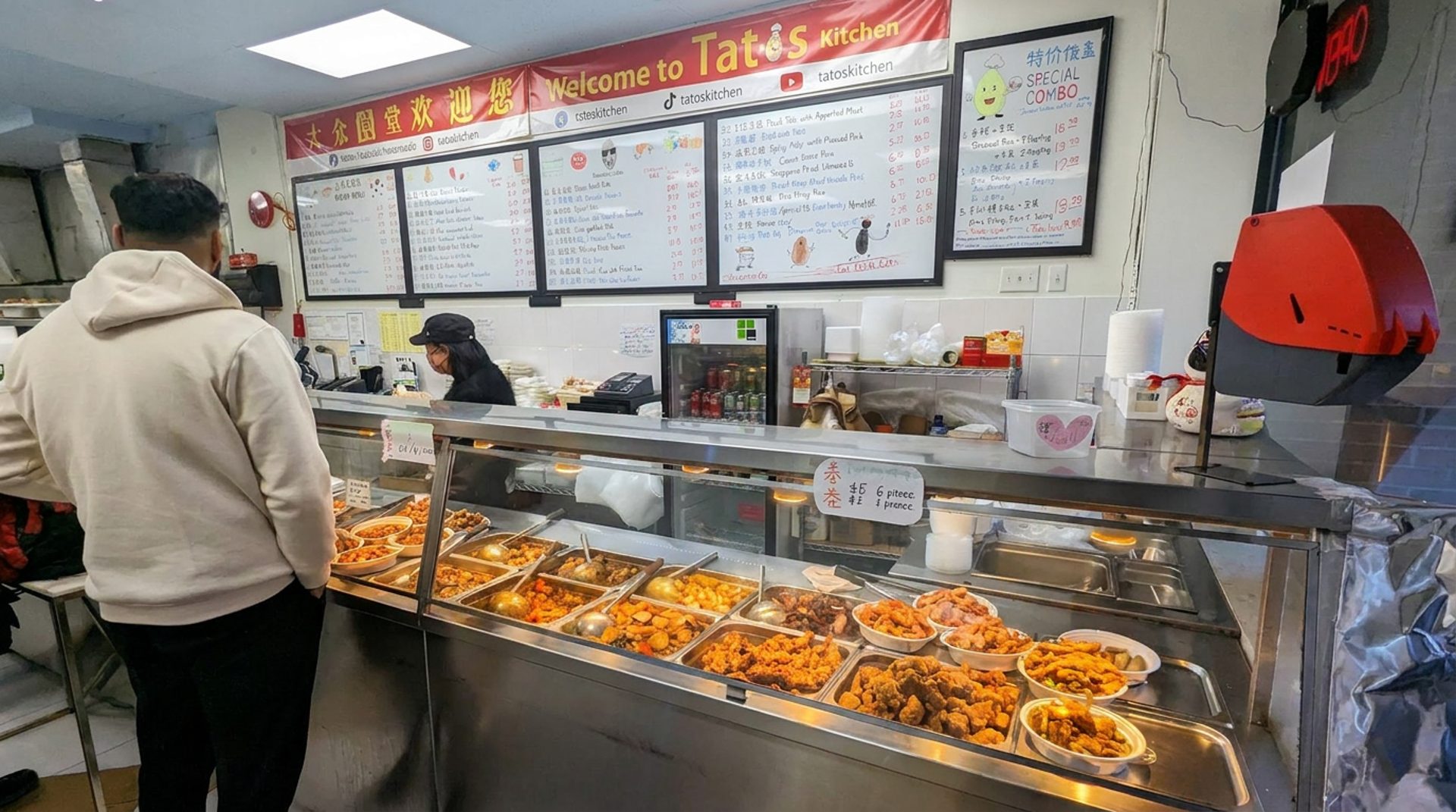 Pick your combo at the counter
